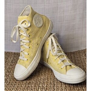 Converse CT All Star High-Top Saturn Gold/Egret Yellow Jacquard Women's Sz 7M